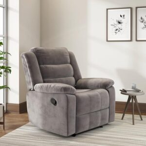 AUREX™ UrbanLuxe Fabric Recliner Sofa – 1 Seater